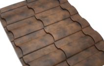 Металлочерепица Countryв покрытии Safari brown
